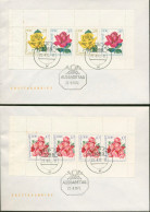 DDR 1972 Rosenausstellung Ersttagsbriefe Heftchenblätter 14/15 A FDC (T16775) - Sonstige & Ohne Zuordnung