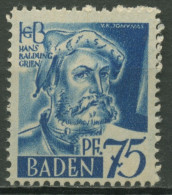 Franz. Zone: Baden 1947 Baldung Type I, 11 V W I Postfrisch (grobkörniger Gummi) - Baden