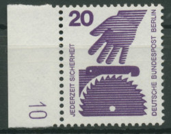 Berlin 1971 Unfallverhütung Mit Druckerzeichen 404 DZ 10 Postfrisch - Neufs