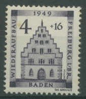 Franz. Zone Baden 1949 Wiederaufbau 38 A Postfrisch, Stockfleckig (R19560) - Bade