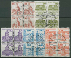 Bund 1982 Burgen & Schlösser 4er-Block 1139/43 Gestempelt - Used Stamps