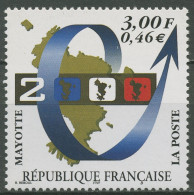 Mayotte 1999 Eintritt In Das Jahr 2000 Inselkarte 77 Postfrisch - Neufs
