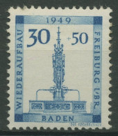 Franz. Zone Baden 1949 Wiederaufbau 41 A Postfrisch, Leicht Fleckig (R19561) - Bade