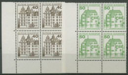 Bund 1980 Burgen & Schlösser 4er-Block Ecke Unten Links 1037/38 Postfrisch - Neufs