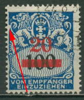 Danzig Portomarken 1932 Gr. Staatswappen Mit Plattenfehler P 42 III Gestempelt - Postage Due