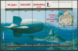 Liechtenstein 2016 Kollektionsbogen Luftschiff Hindenburg Gestempelt (C60409) - Blocks & Sheetlets & Panes