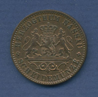 Nassau Herzogtum Kreuzer 1860 Herzog Adolph, J 58 Vz/st (m2685) - Monedas Pequeñas & Otras Subdivisiones