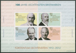 Liechtenstein 2012 100 Jahre Licht. Briefmarken Block 21 Postfrisch (C18745) - Blocks & Sheetlets & Panes