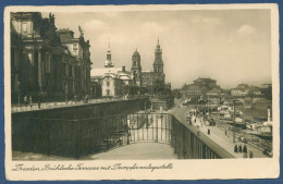 Dresden Brühlsche Terrasse Dampferanlegestelle, Gelaufen 1941, Feldpost (AK4485) - Dresden