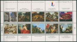 Liechtenstein 2013 Kollektionsbogen 1 Fürstli. Kunstsammlung Postfrisch (C60420) - Blocks & Kleinbögen