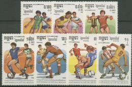 Kambodscha 1986 Fußball-WM Mexiko Spielszenen 722/28 Postfrisch - Cambodge