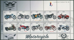 Liechtenstein 2016 Kollektionsbogen 6 Motorräder Gestempelt (C60426) - Blocs & Feuillets