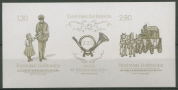 Liechtenstein 2017 200 Jahre Post Sonderdruck Block 30,1 Postfrisch (C60376) - Blocks & Kleinbögen
