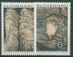 Slowakei 1997 Natur Landschaften Höhlen 280/81 Postfrisch - Ongebruikt