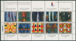 Liechtenstein 2015 Kollektionsbogen 4 Textilkunst Stickerei Postfrisch (C60423) - Bloques & Hojas