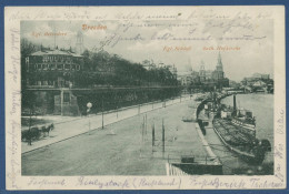 Dresden Belvedere Hofkirche Königl. Schloß, Gelaufen 1916, Feldpost (AK4486) - Dresden