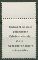 DDR 1953 Sogenannte "ADENAUER-MARKE" Mit Oberrand Postfrisch - Unused Stamps