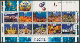Liechtenstein 2016 Kollektionsbogen Weihnachtsmärkte Gestempelt (C60415) - Blocs & Feuillets