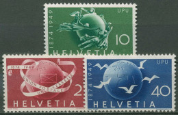 Schweiz 1949 Weltpostverein UPU Denkmal Weltkugel 522/24 Postfrisch - Unused Stamps