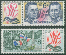 Slowakei 1994 Nationalaufstand Generäle 200/01 Zf Postfrisch - Unused Stamps