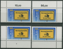 Bund 1994 Herzogsägmühle Ortsschild 1740 Alle 4 Ecken Postfrisch (E2261) - Neufs