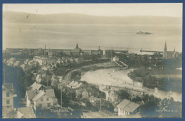 Trondhjem Altstadt Hafen Norwegen, Gelaufen 1927 (AK4435) - Norwegen