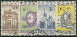 Tschechoslowakei 1959 Briefmarkenausstellung Pilsen 1133/36 Gestempelt - Gebruikt