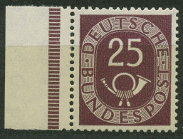 Bund 1951 Posthorn Bogenmarken Mit Seitenrand 131 SR. Li. Postfrisch Geprüft - Neufs