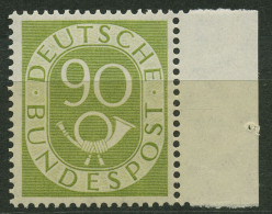 Bund 1951 Posthorn Bogenmarken Mit Seitenrand 138 SR. Re. Postfrisch Geprüft - Neufs