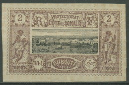 Franz. Somaliküste 1894 Stadtansicht 7 Mit Falz - Unused Stamps