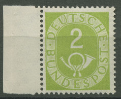 Bund 1951 Posthorn Bogenmarken Mit Seitenrand 123 SR. Li. Postfrisch Geprüft - Ungebraucht