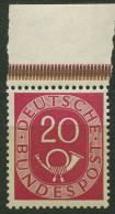 Bund 1951 Posthorn Bogenmarken 130 Oberrand Aus MHB Postfrisch - Ungebraucht