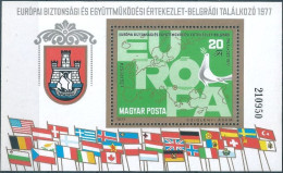 B0621e Hungary History Peace Organization CSCE Geography Map Fauna Dove Flag S/S MNH - Institutions Européennes