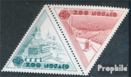Monaco 1880-1881 Paar (kompl.Ausg.) Postfrisch 1988 Kongreßzentrum - Nuevos