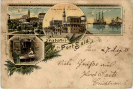 Souvenir De Port Said - Litho - Puerto Saíd