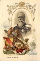 Friedrich - Grossherzog Von Baden - Prägekarte - Case Reali