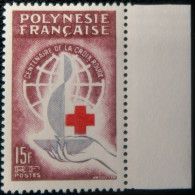 R2253/682 - POLYNESIE FRANÇAISE - 1963 - Croix-rouge - N°24 NEUF* BdF - Cote (2024) : 15,50 € - Ongebruikt