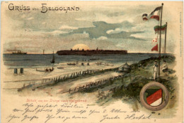 Gruss Aus Helgoland - Litho - Helgoland