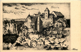 Sächs. Schweiz, Hohnstein, Jugendburg - Hohnstein (Saechs. Schweiz)