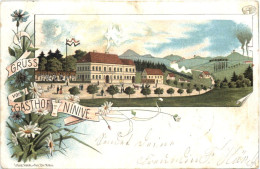 Herrnhut - Gruss Vom Gasthof Ninive - Litho - Herrnhut