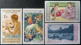 R2253/683 - POLYNESIE FRANÇAISE - 1958 - POSTE AERIENNE - SERIE COMPLETE - N°1 à 4 NEUFS* - Cote (2024) : 85,50 € - Neufs