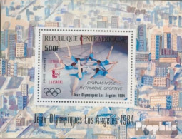 Zentralafrikanische Republik Block318 (kompl.Ausg.) Postfrisch 1985 Sportgymnastik - Unused Stamps