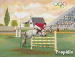 Zentralafrikanische Republik Block246 (kompl.Ausg.) Postfrisch 1983 Reiten - Unused Stamps