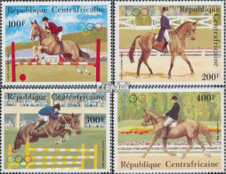 Zentralafrikanische Republik 956-959 (kompl.Ausg.) Postfrisch 1983 Reiten - Nuevos