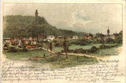 Gruss Aus Dorf Frankenstein Bei Bad Kronthal - Litho - Kronberg