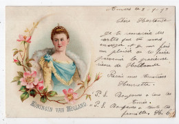 136 - FAMILLE ROYALE - HOLLANDE - Konigin Van Holland *1898* - Royal Families