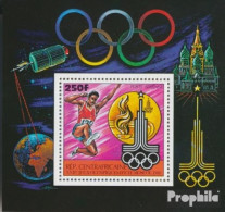 Zentralafrikanische Republik Block81A (kompl.Ausg.) Postfrisch 1980 Olympia - Unused Stamps