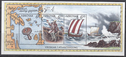 FÄRÖER  Block 12, Postfrisch **, Die Wikinger Als Atlantikseefahrer, 2002 - Islas Faeroes