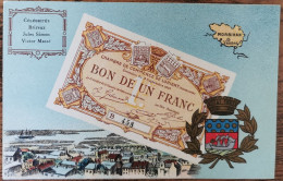 CARTE POSTALE Billet 1 Franc Chambre De Commerce De LORIENT - Morbihan - Lorient