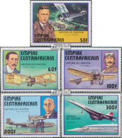 Zentralafrikanische Republik 501-505 (kompl.Ausg.) Postfrisch 1977 Geschichte Der Luftfahrt - Centrafricaine (République)